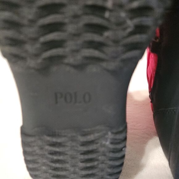 POLO Ralph Lauren Junior Girls Preppy Pink Orao Quilted Winter Boots (5) NWOB - Picture 6 of 7